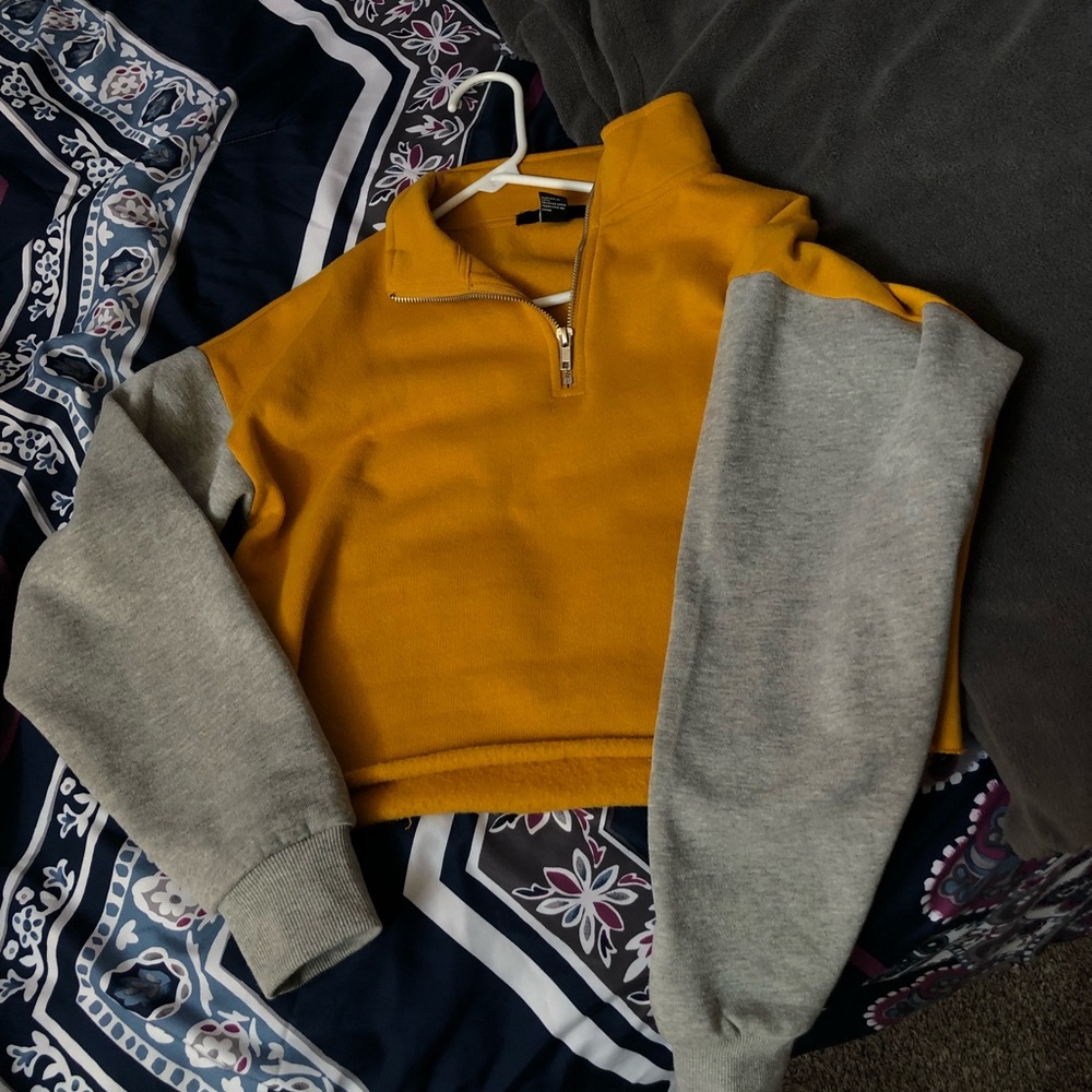 Forever 21 yellow Quarter Zip